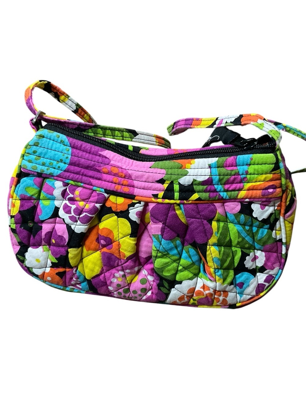 Vera Bradley Frannie Quilted Floral Crossbody in Va Va Bloom